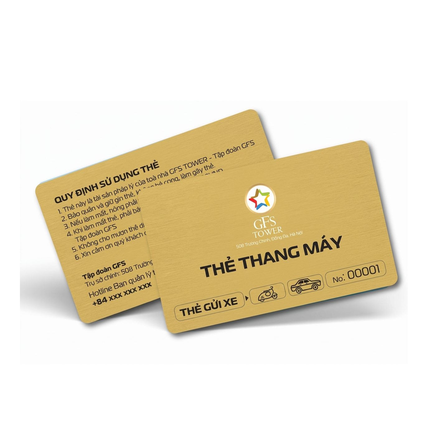 Thẻ thang máy chung cư